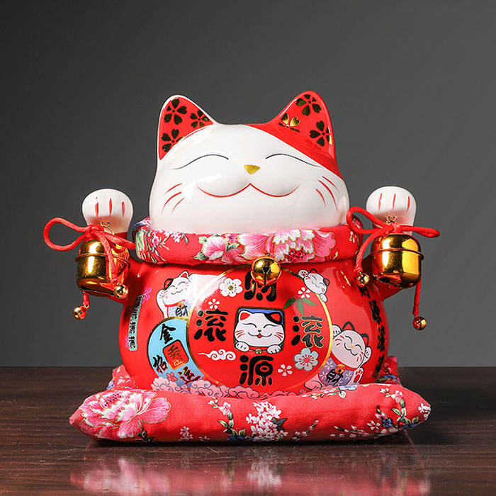 Mèo thần tài Tấn Tài Tấn Lộc 25cm Mèo thần tài Tấn Tài Tấn Lộc 25cm