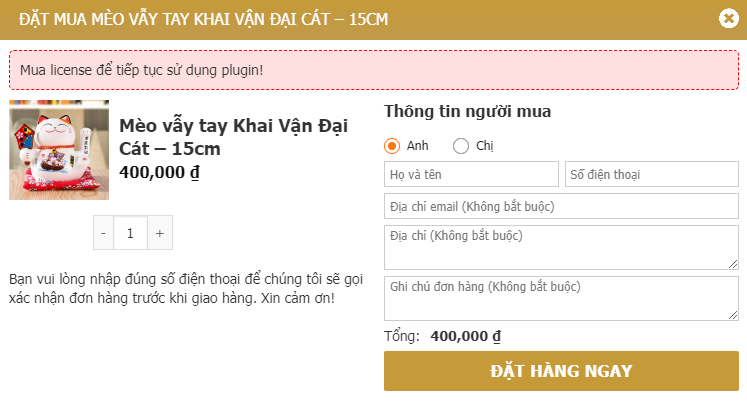 MÈO THẦN TÀI PHÚ QUÝ