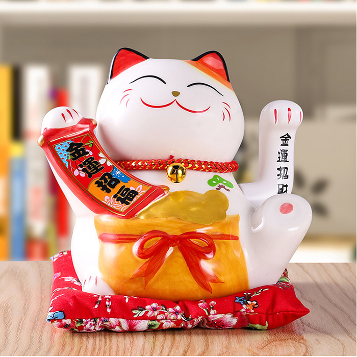 Mèo vẫy tay chiêu tài chiêu phúc 